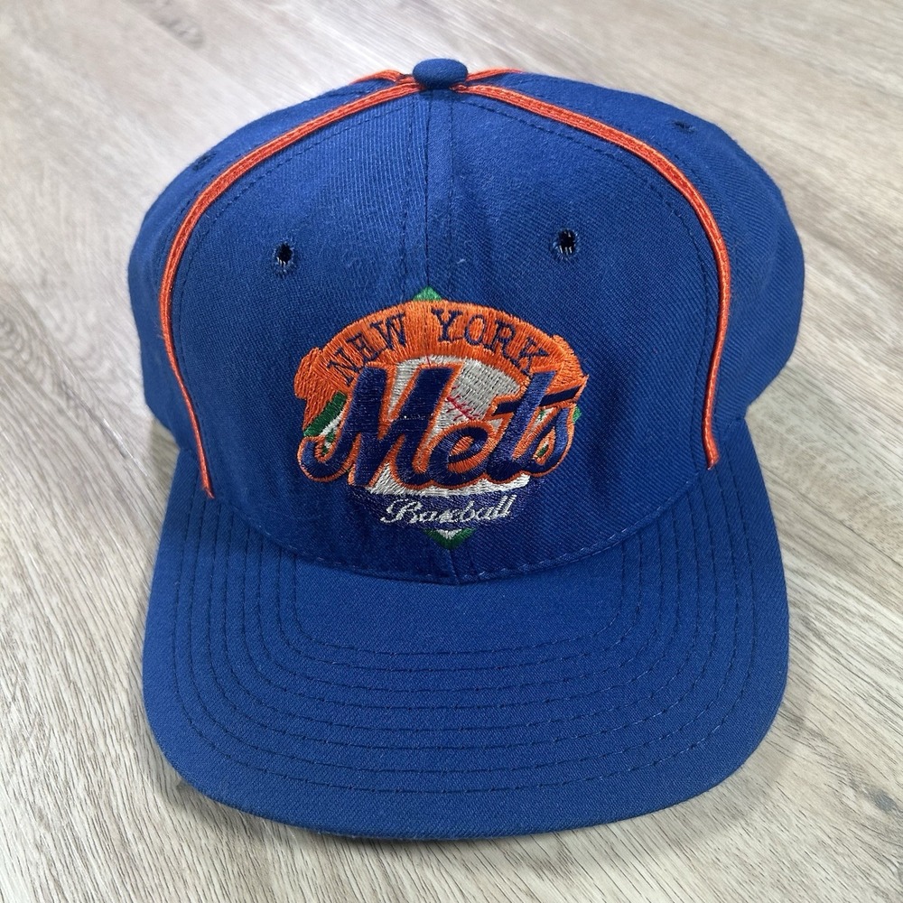VTG New York Mets Snapback Hat MLB Baseball The Game Wool Blue Cap Made in USA